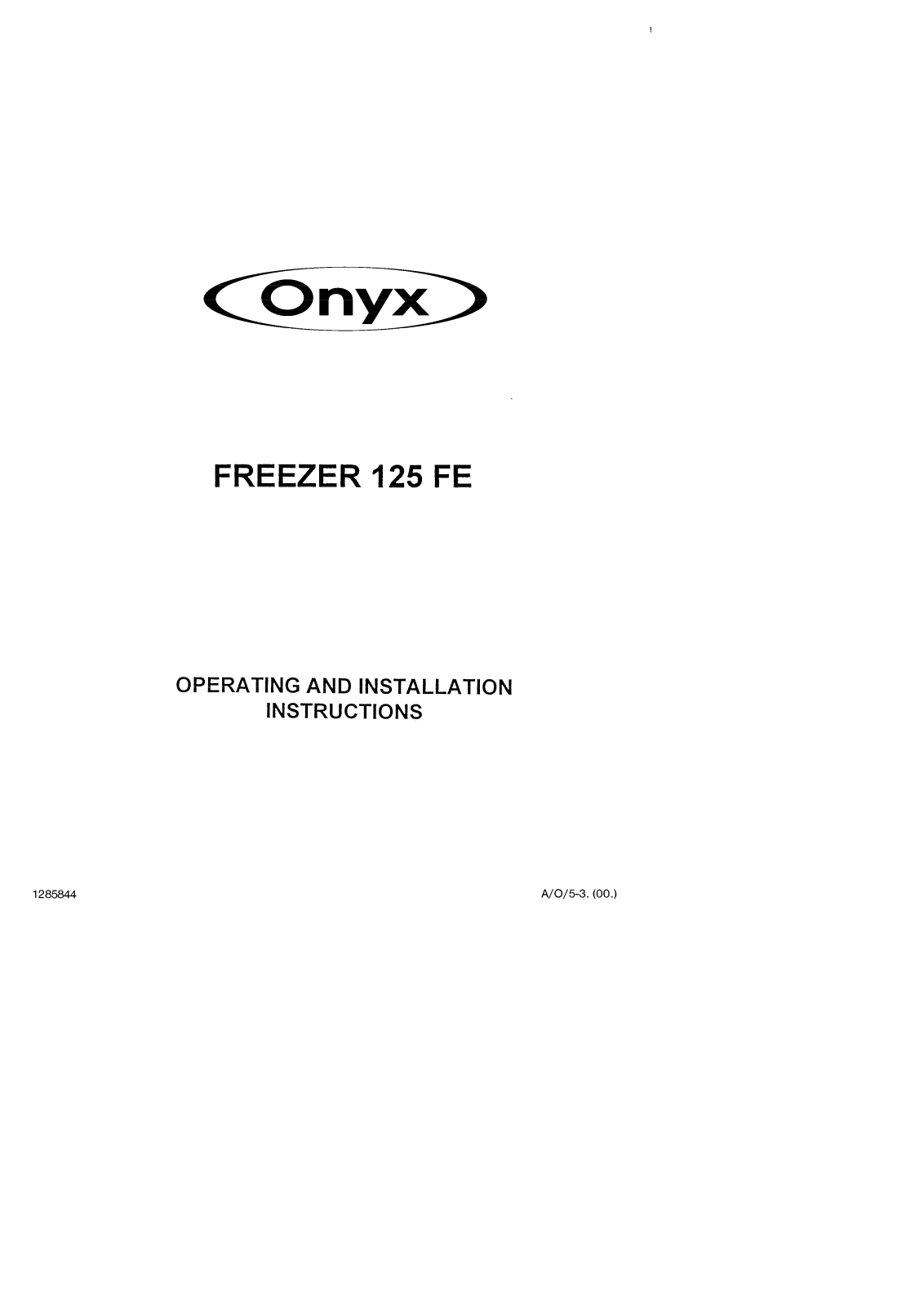 TRICITY BENDIX 125FE (Onyx) User Manual