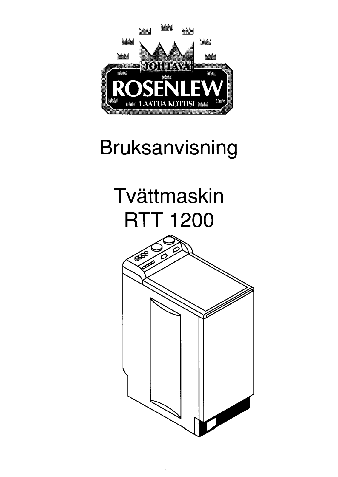 Rosenlew RTT1200 User Manual