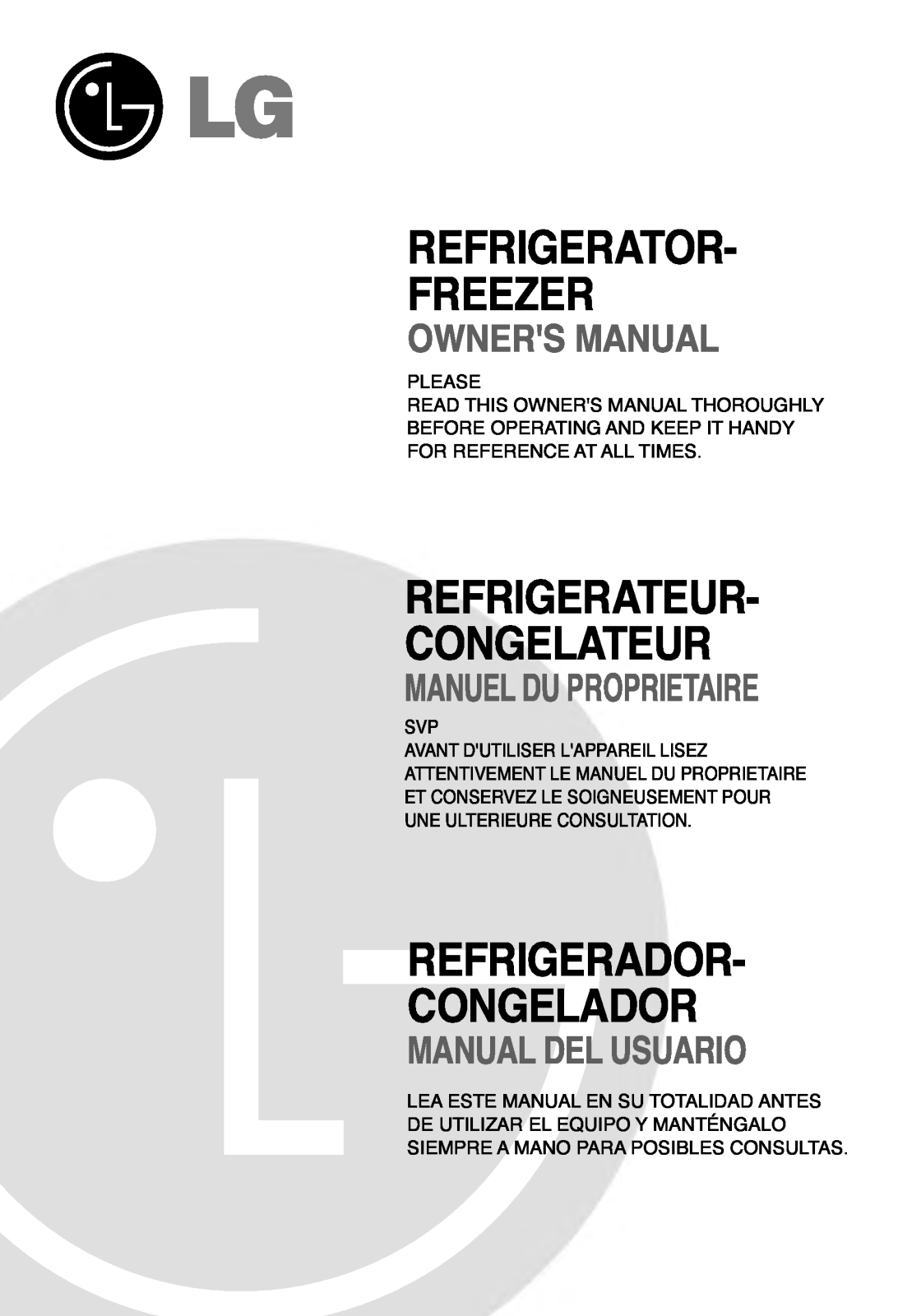 LG GR-G562JVQ, GR-G562JVC User Manual