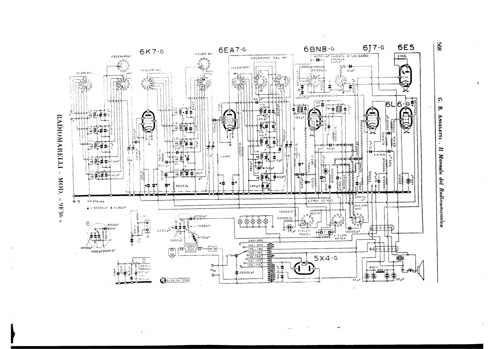Radiomarelli 9f36 schematic - ManualMachine.com