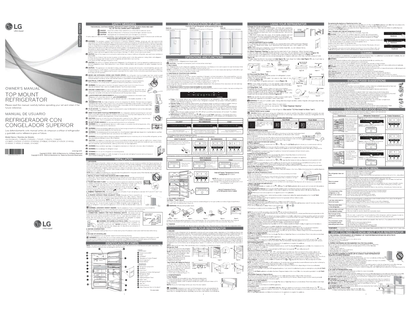 LG GT40BDC Owner's Manual