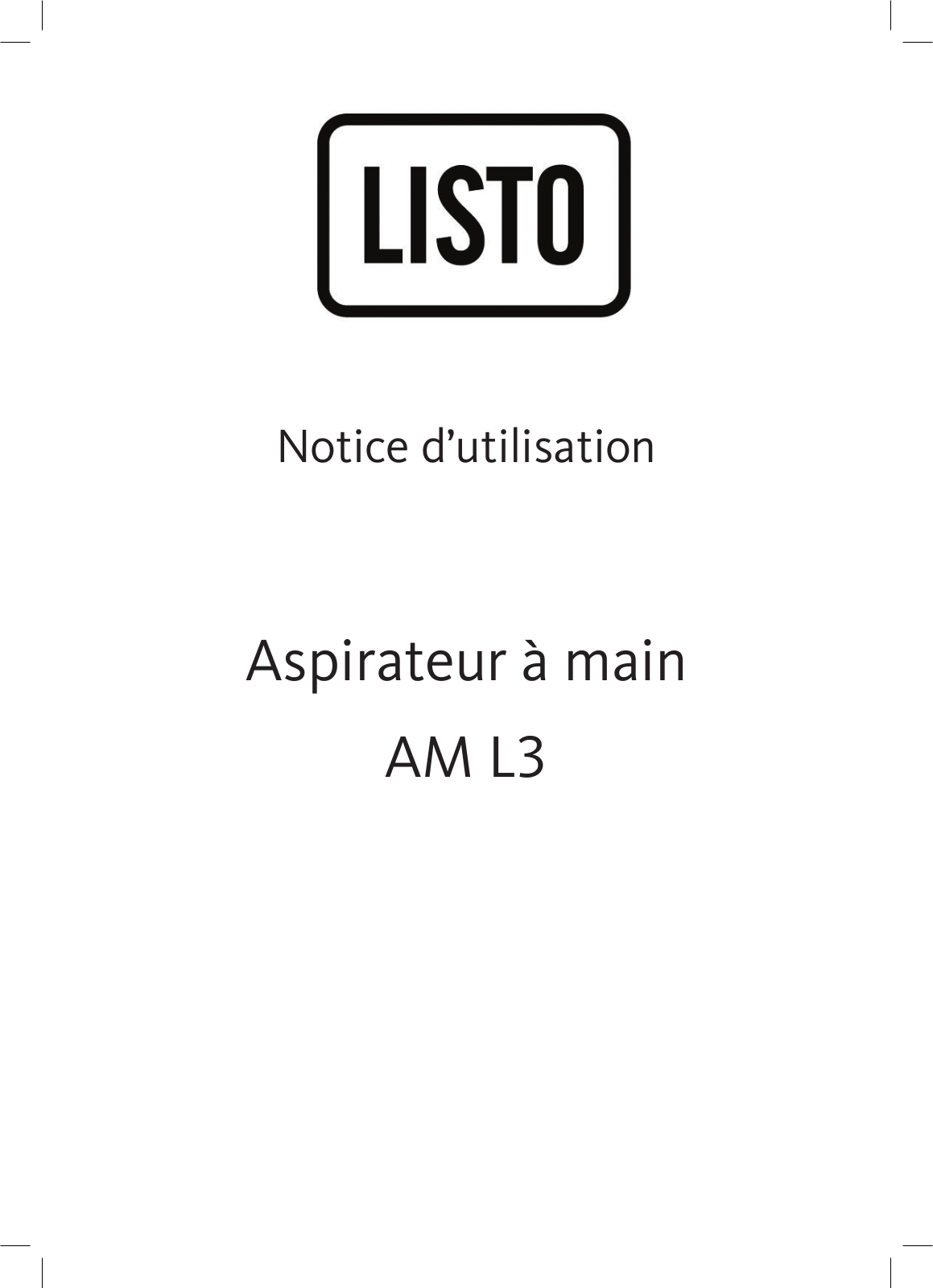 LISTO AM L3 User Manual