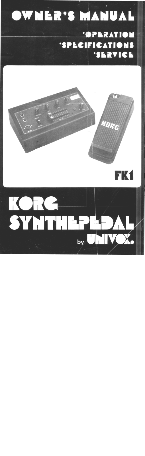 Korg FK1 V-C-F Schematic