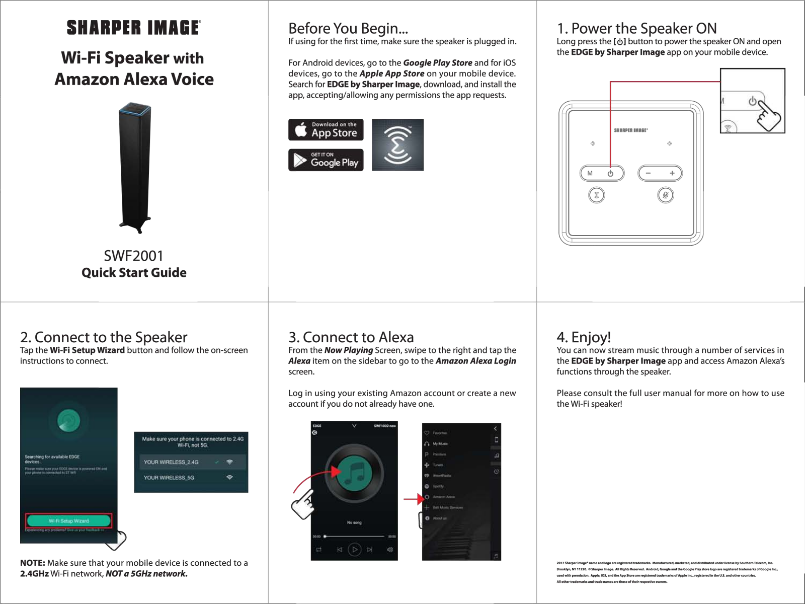 Sharper image SWF2001 User Manual