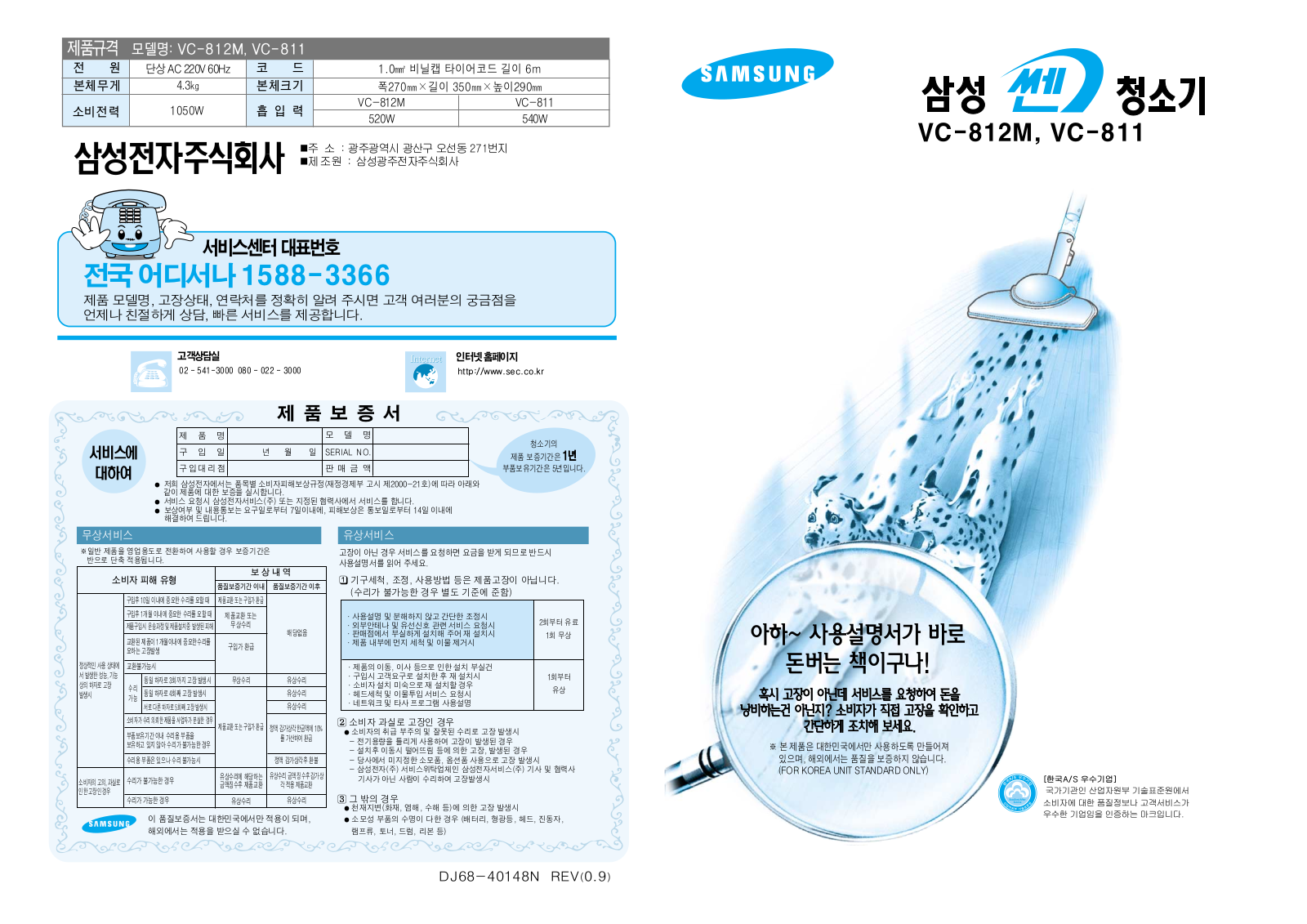 Samsung VC-812M, VC-811 User Manual