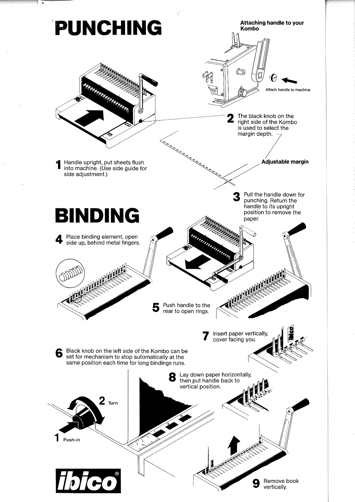 Ibico Kombo Instruction Manual
