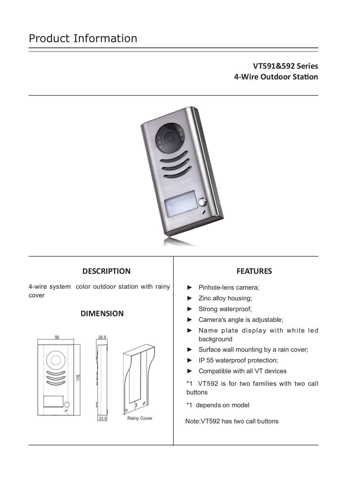 V-Tech VT592 User Manual