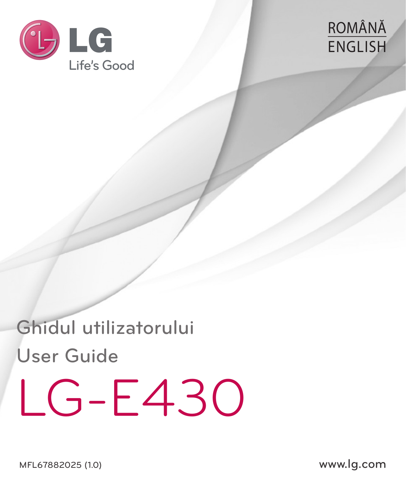 LG LGE430 User manual