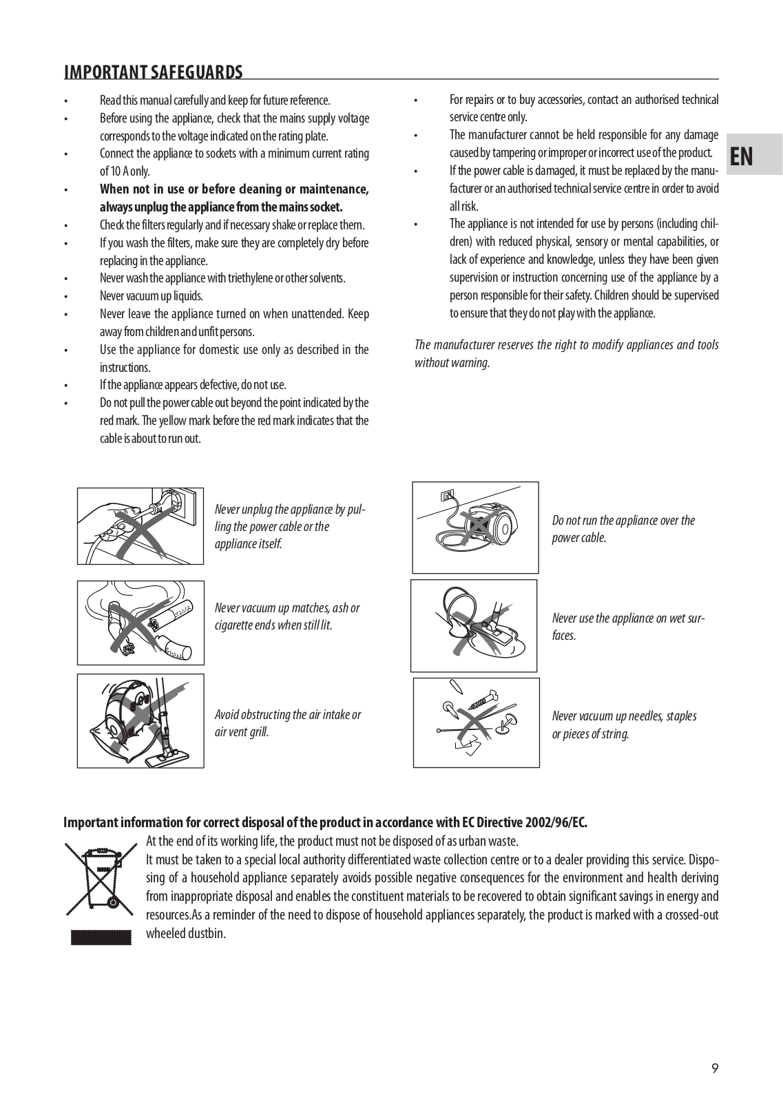 Delonghi XTE 200N B, XTE 220NBP, XTE 180N B Instructions Manual