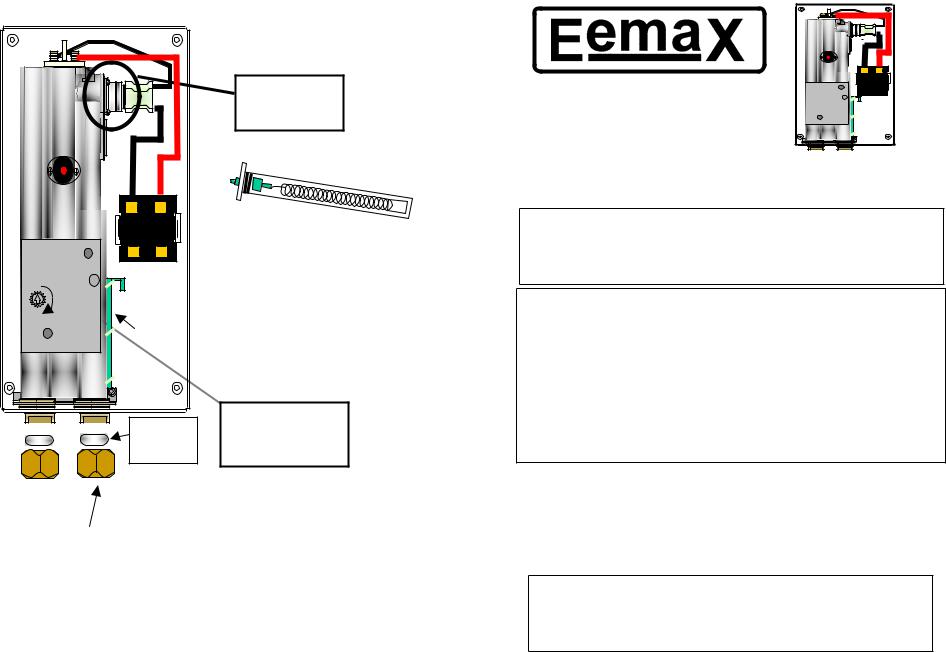 Eemax EX2412T, EX610, EX3012T, EX480, EX3512T Service manual