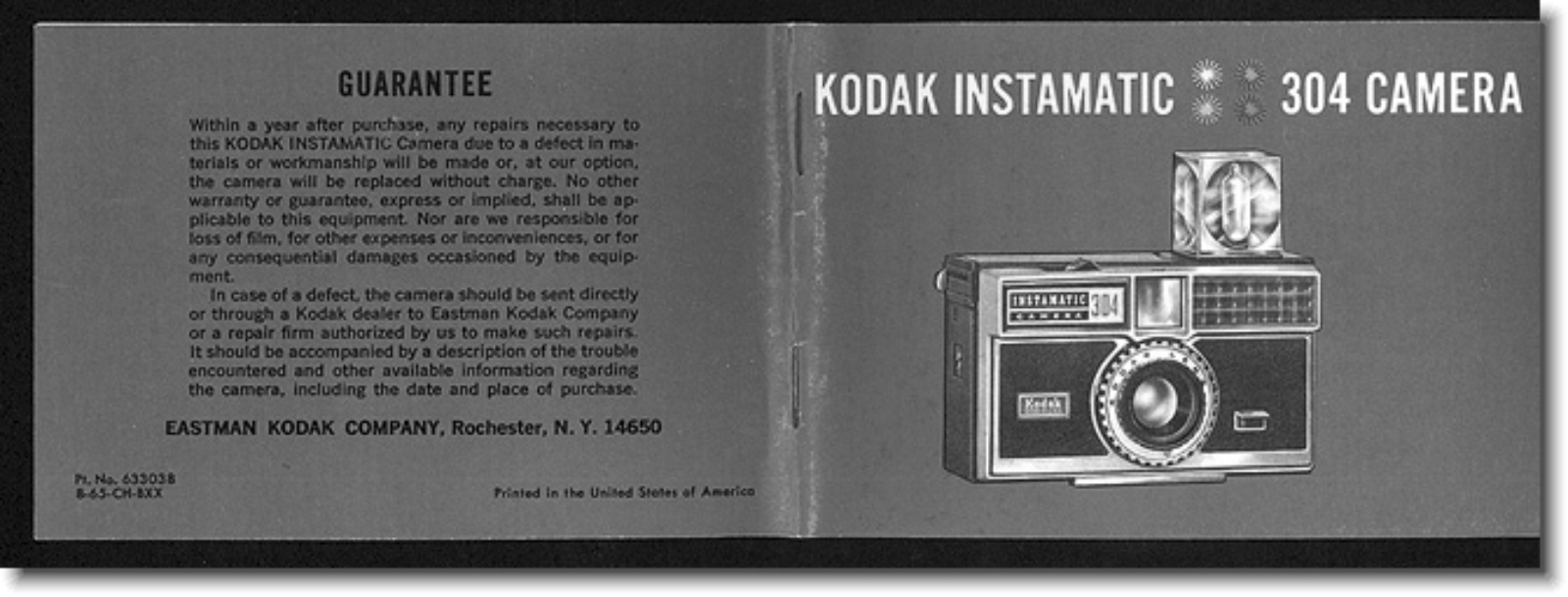 Kodak Instamatic 304 Instruction Manual