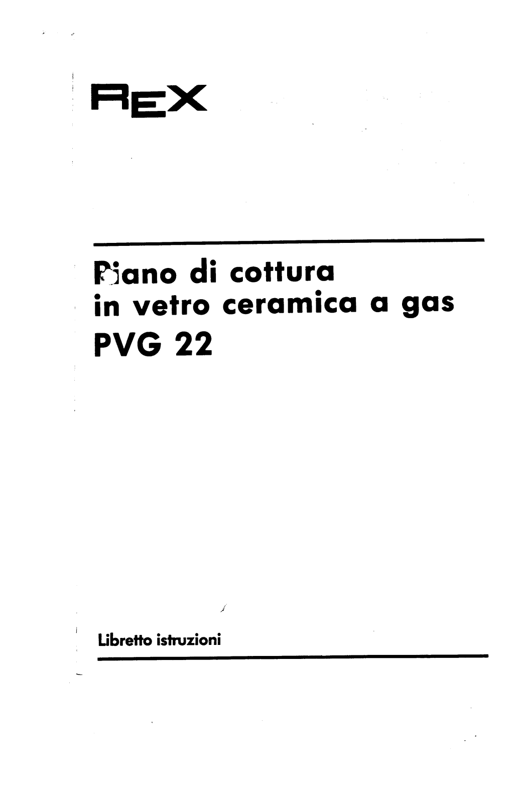 Rex PVG22 User Manual