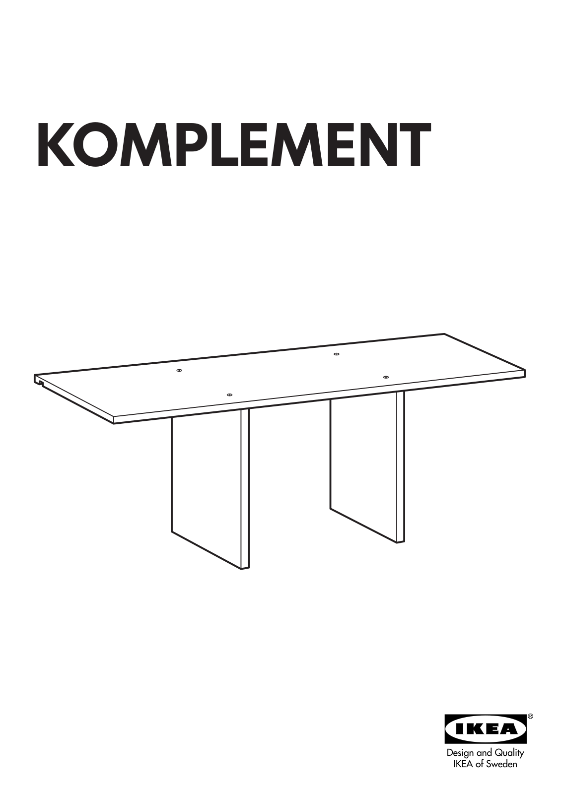 IKEA KOMPLEMENT SHELF INSERT Assembly Instruction