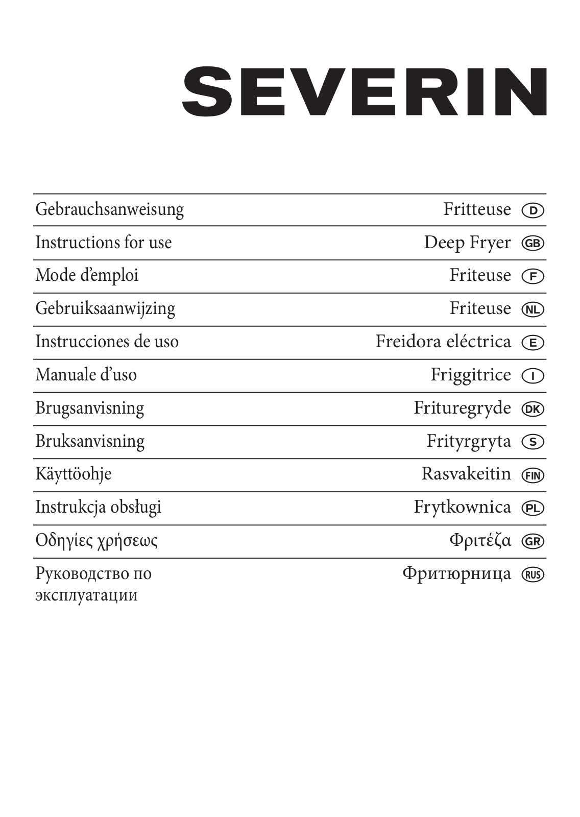 Severin FR 2433 User Manual