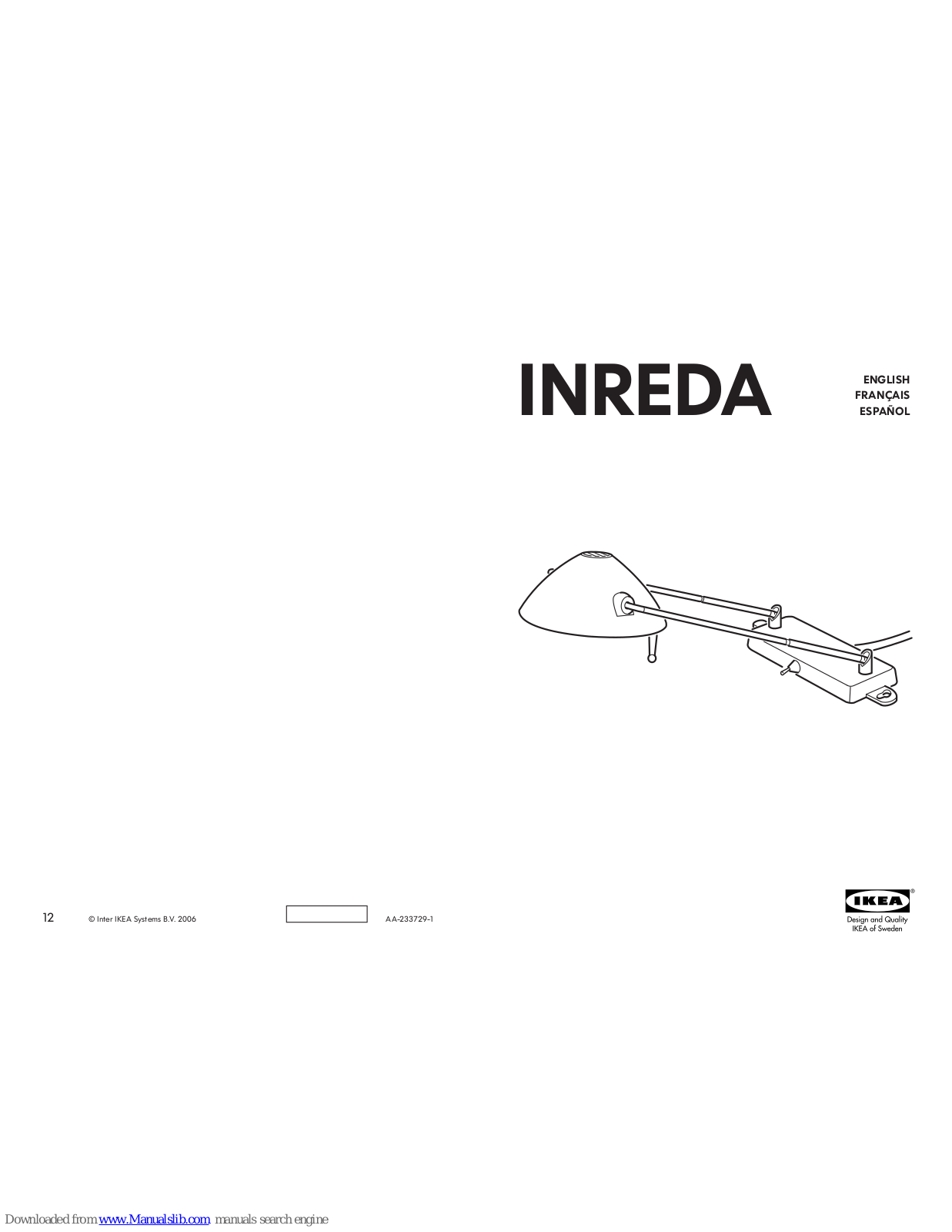 IKEA INREDA Instructions Manual - ManualMachine.com