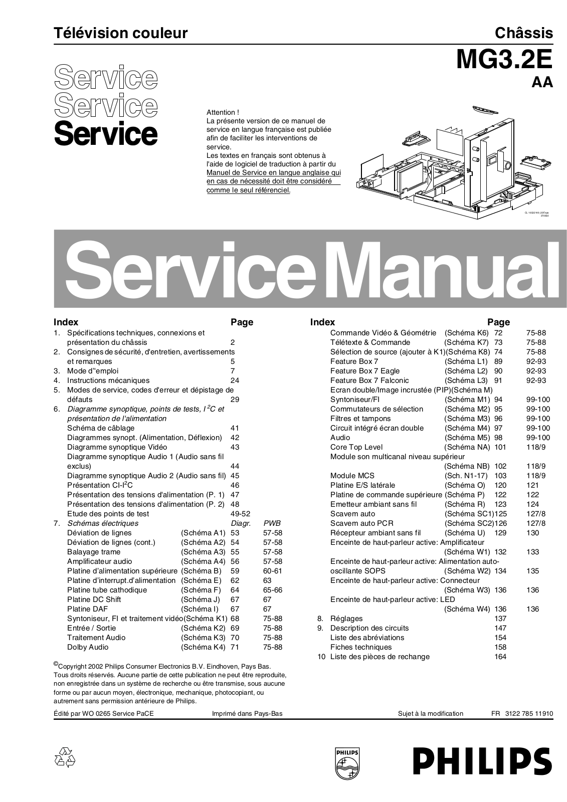 Philips MG3.2E AA Service Manual