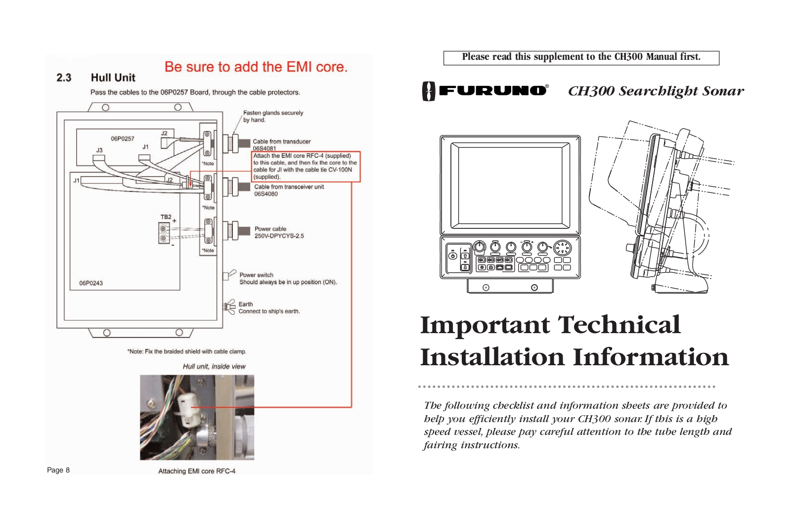 Furuno CH300 User Manual