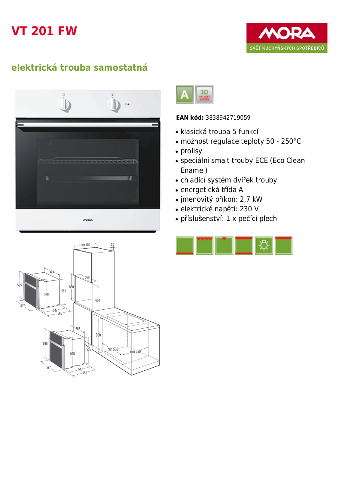 Mora VT 201 FW User Manual