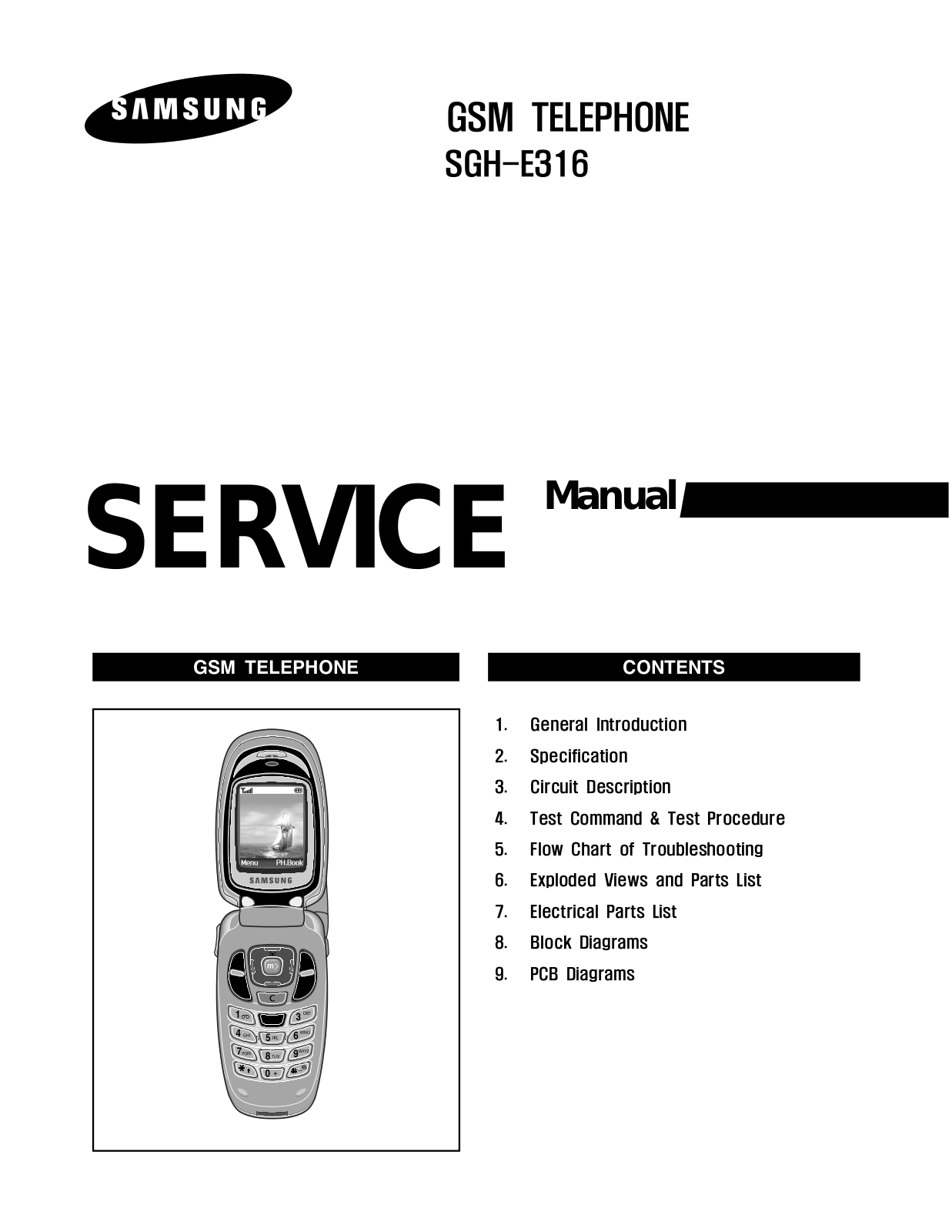 Samsung SGH-E316 Service Manual