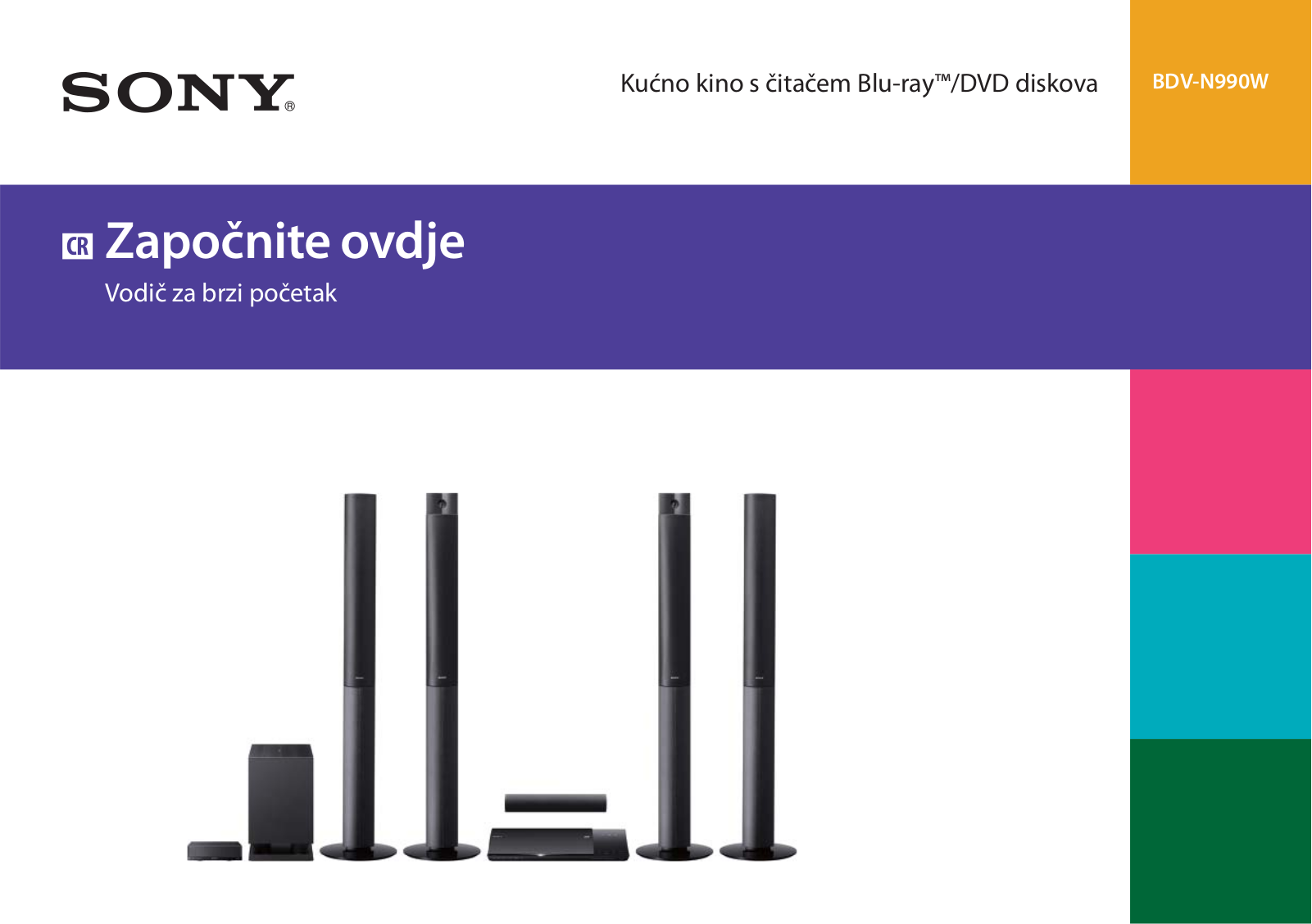 Sony BDV-N990W Getting Started Guide