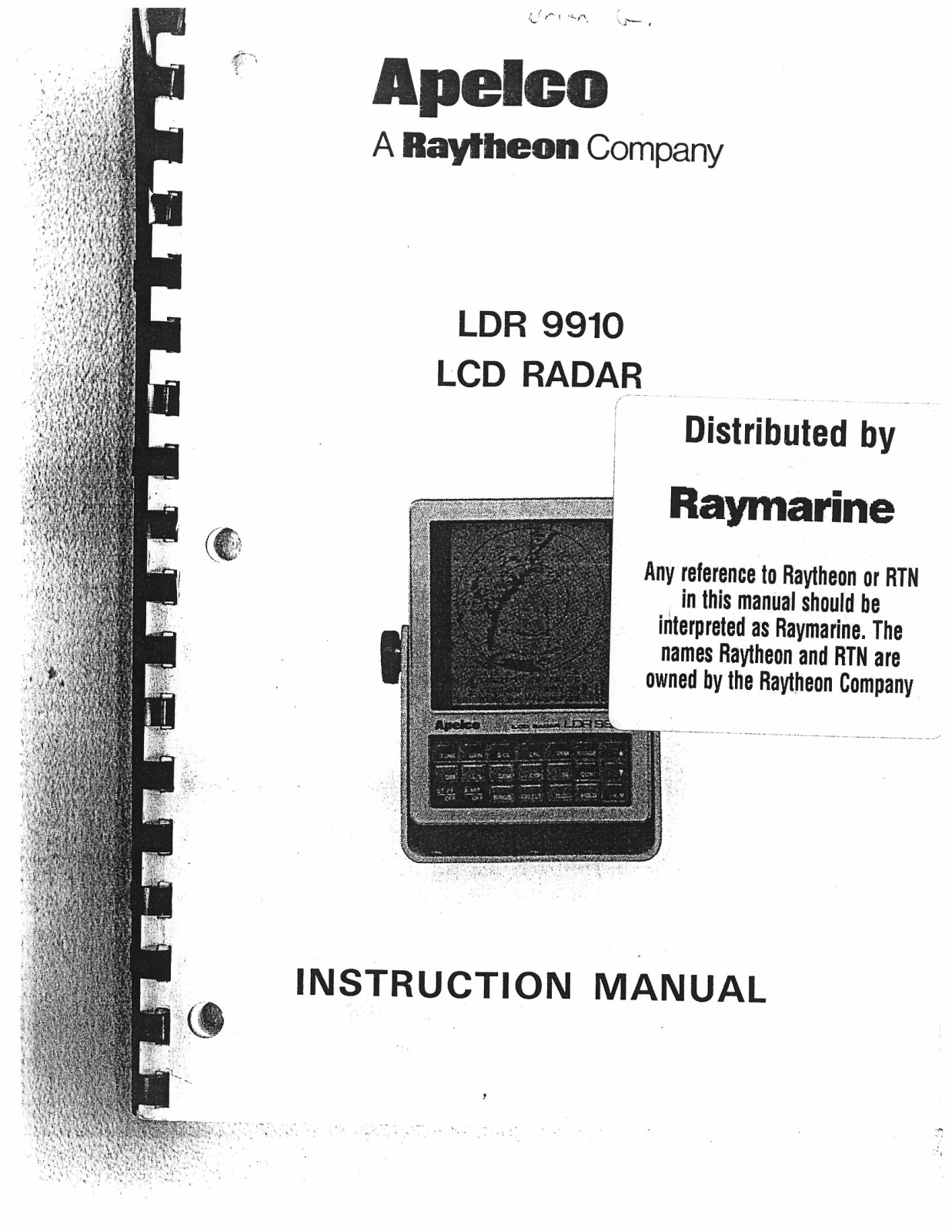 Raymarine APELCO LDR-9910 User Manual