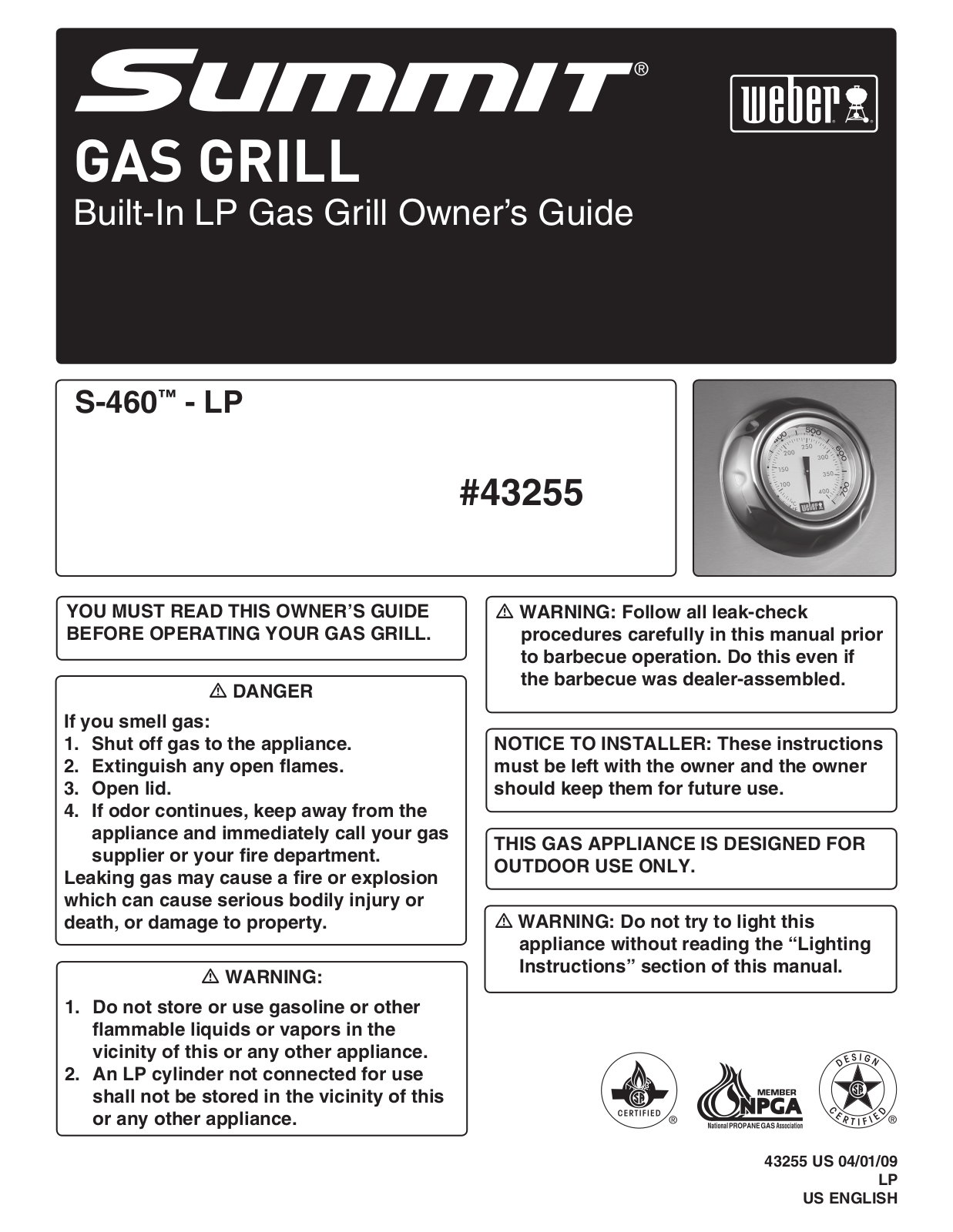 Summit S-460 User Manual