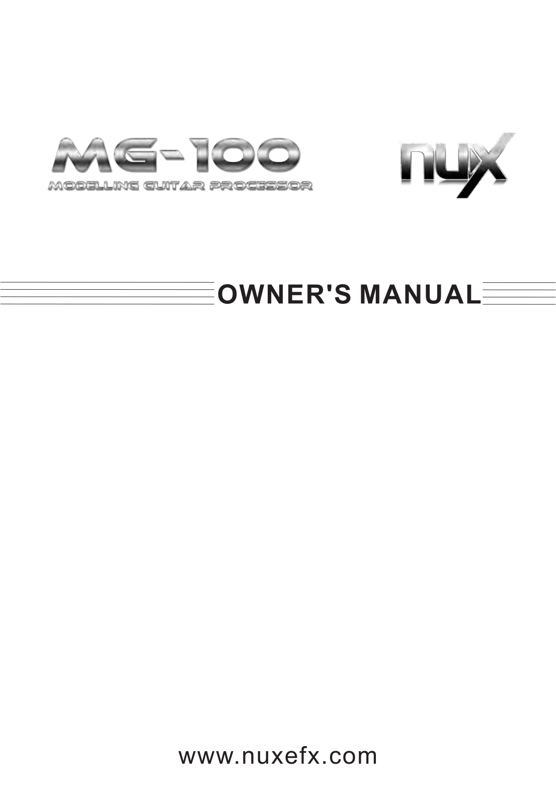 nux MG-100 Owner's Manual