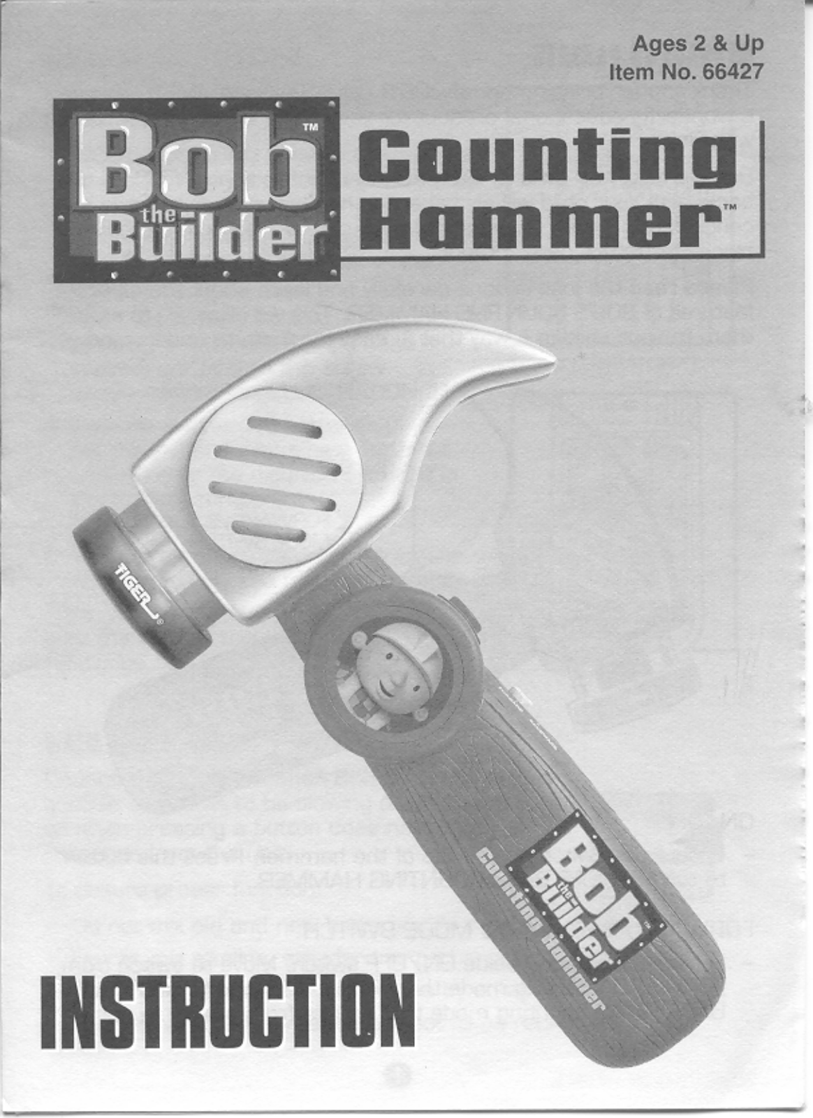 HASBRO Bob the Builder Counting Hammer User Manual