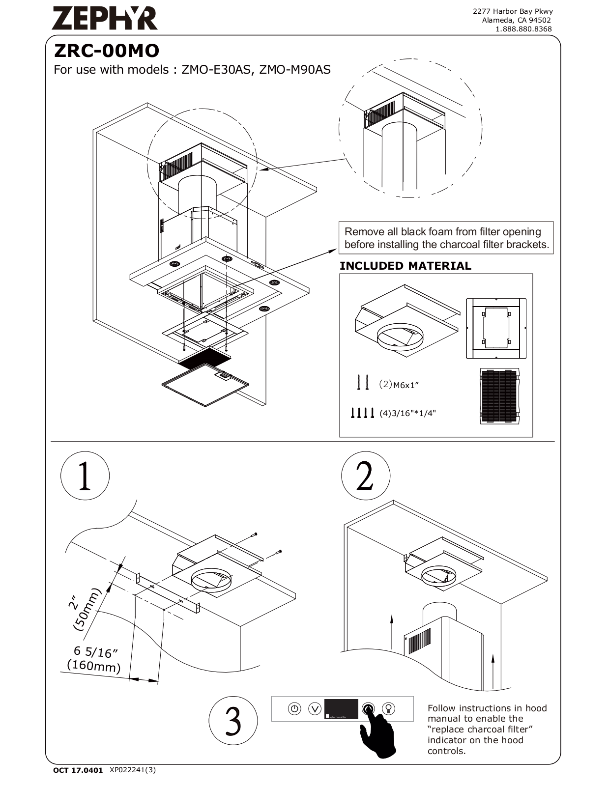 Zephyr ZMOE30AS User Manual