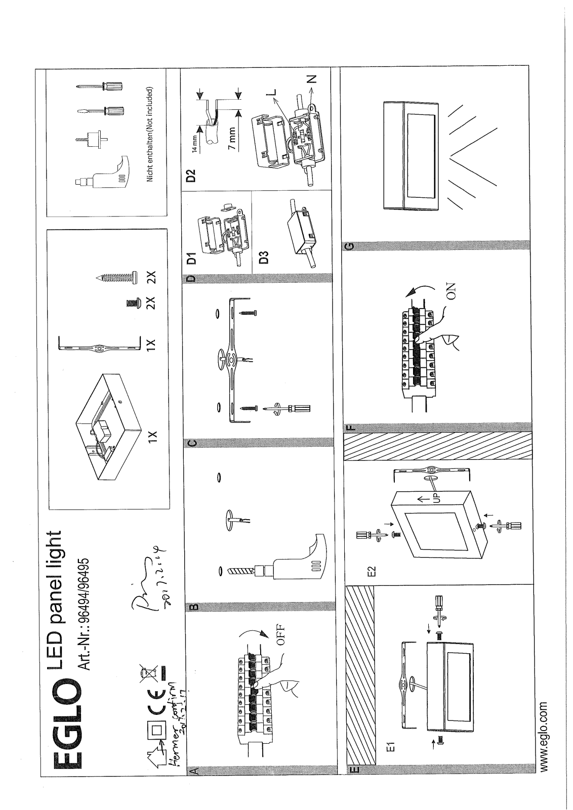 Eglo 96491 Service Manual