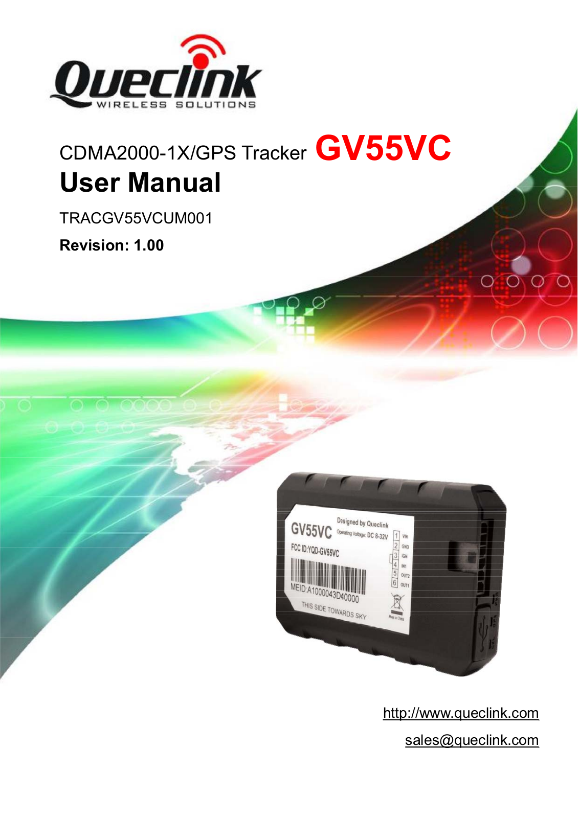 Queclink Wireless Solutions GV55VC User Manual