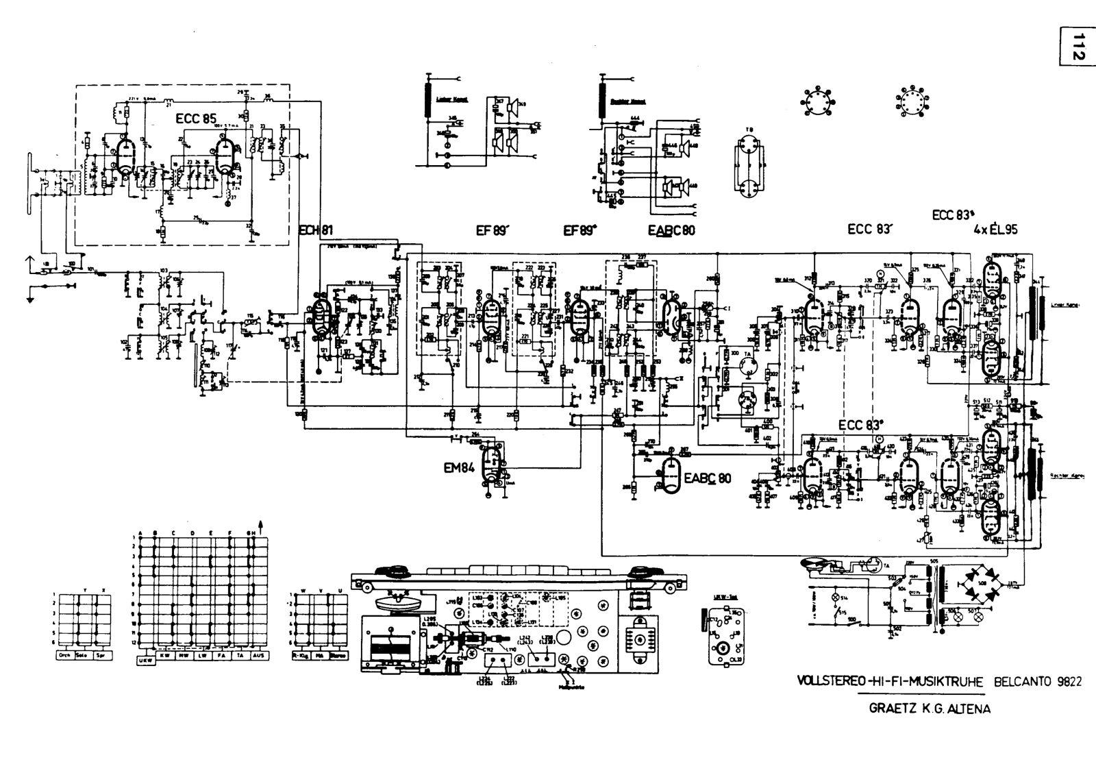 Graetz belcanto 9822 schematic