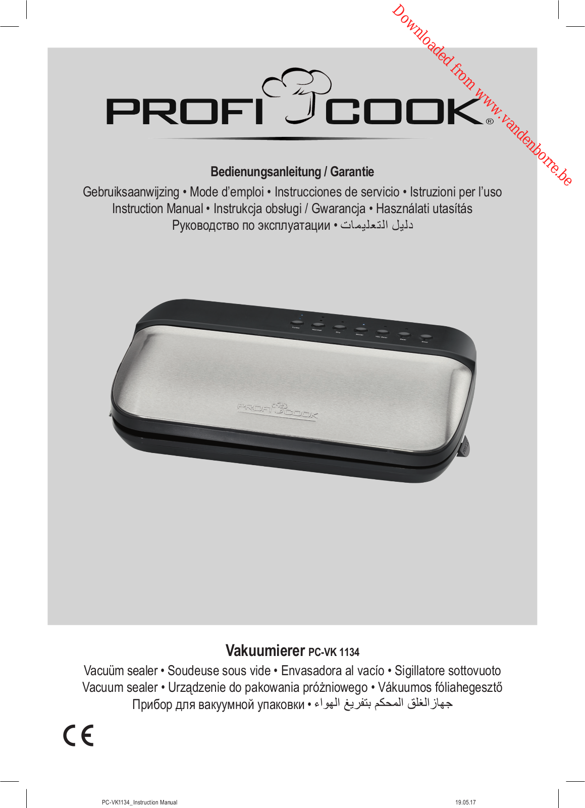 PROFICOOK VK1134 User Manual