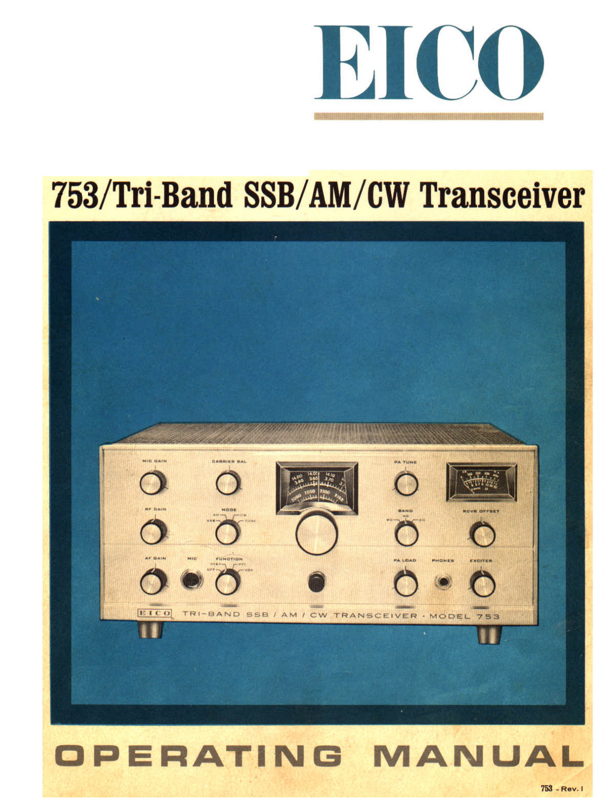 Eico 753 User Manual