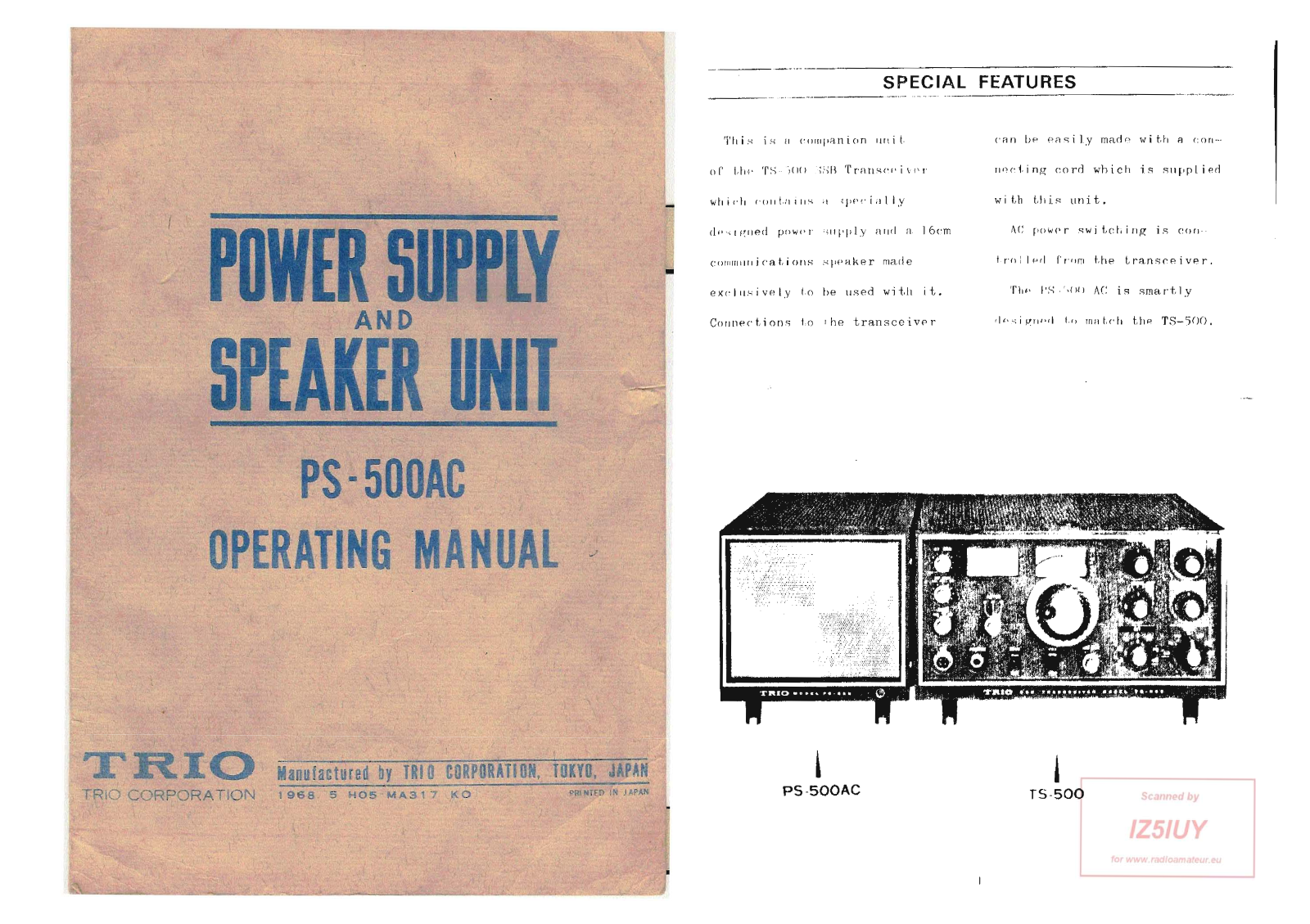 TRIO PS-500AC, PS-500AC User guide - ManualMachine.com