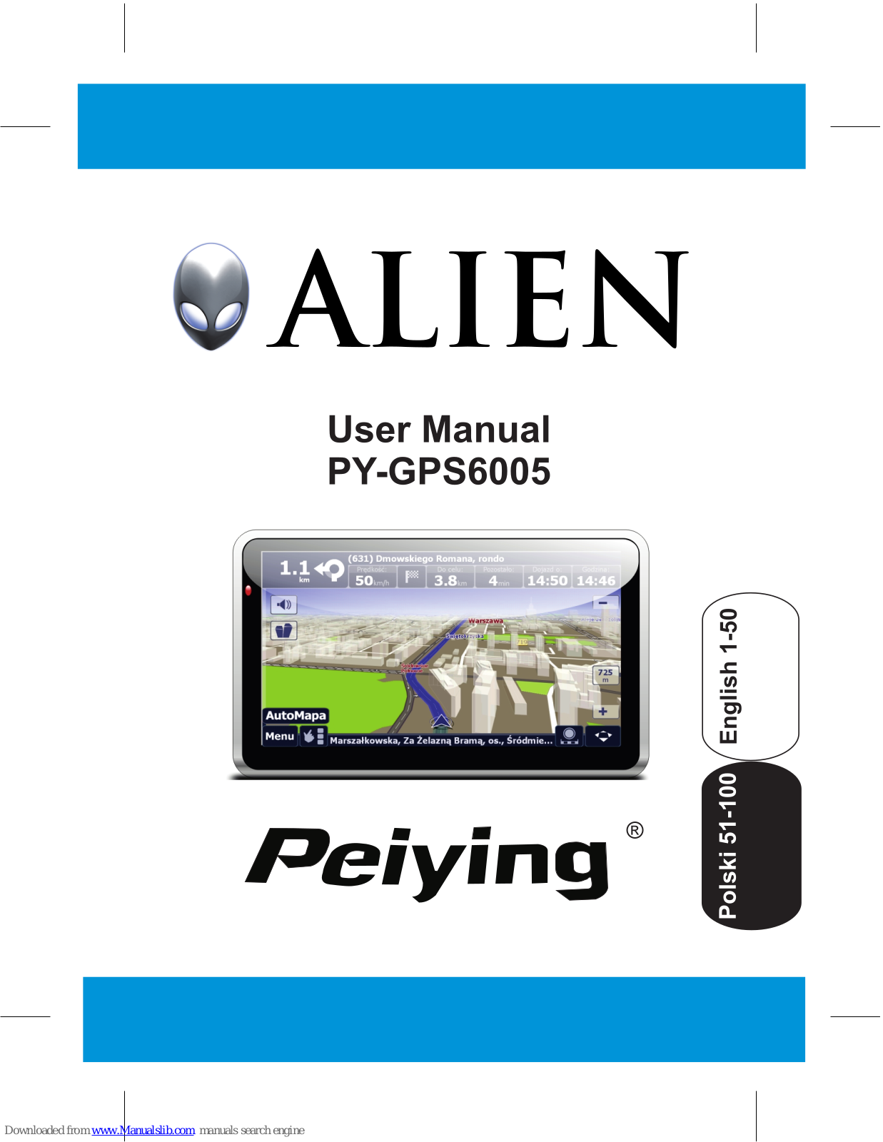 Peiying PY-GPS6005, PY-GPS6005 Alien User Manual