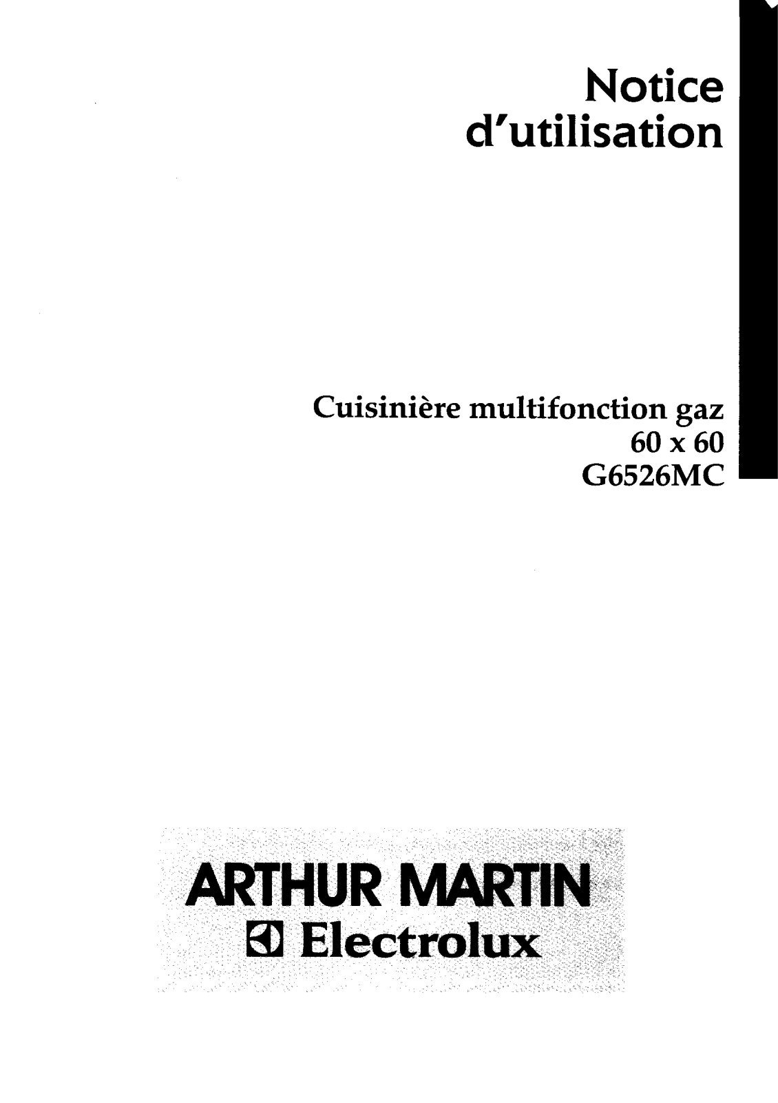 Arthur martin G6526MC User Manual