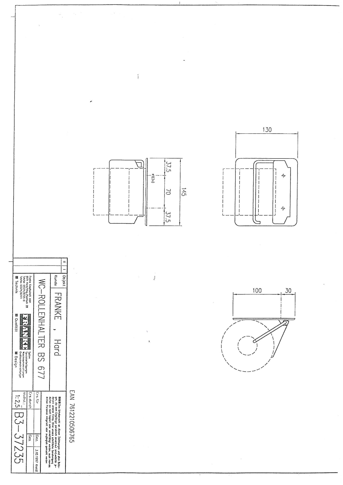 Franke Foodservice BS677 User Manual