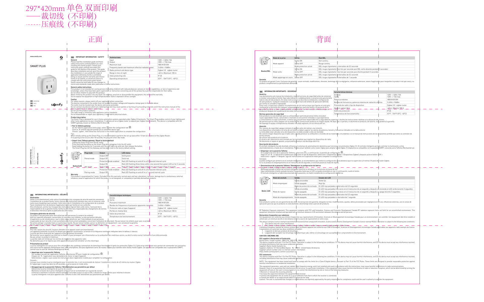 Somfy Systems SOMFYPLUG Users Manual