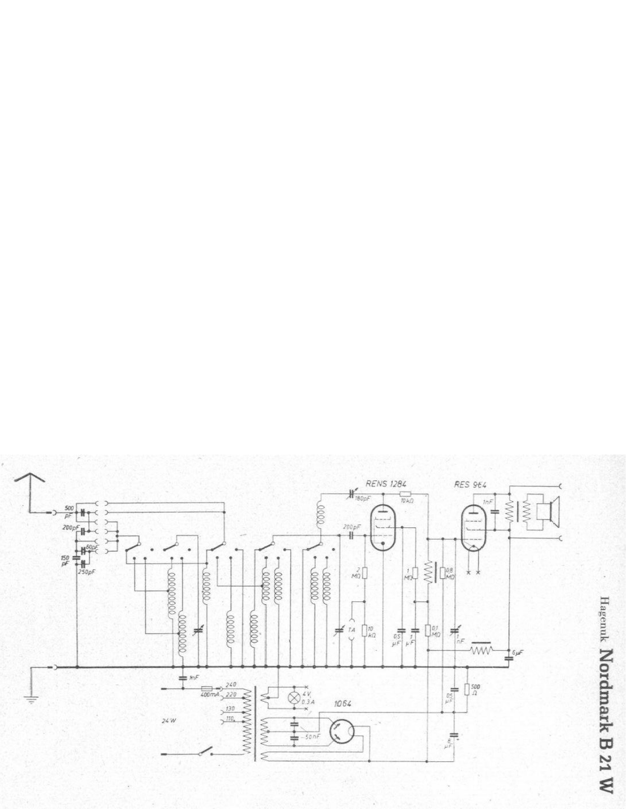 Hagenuk B 21 W Cirquit Diagram