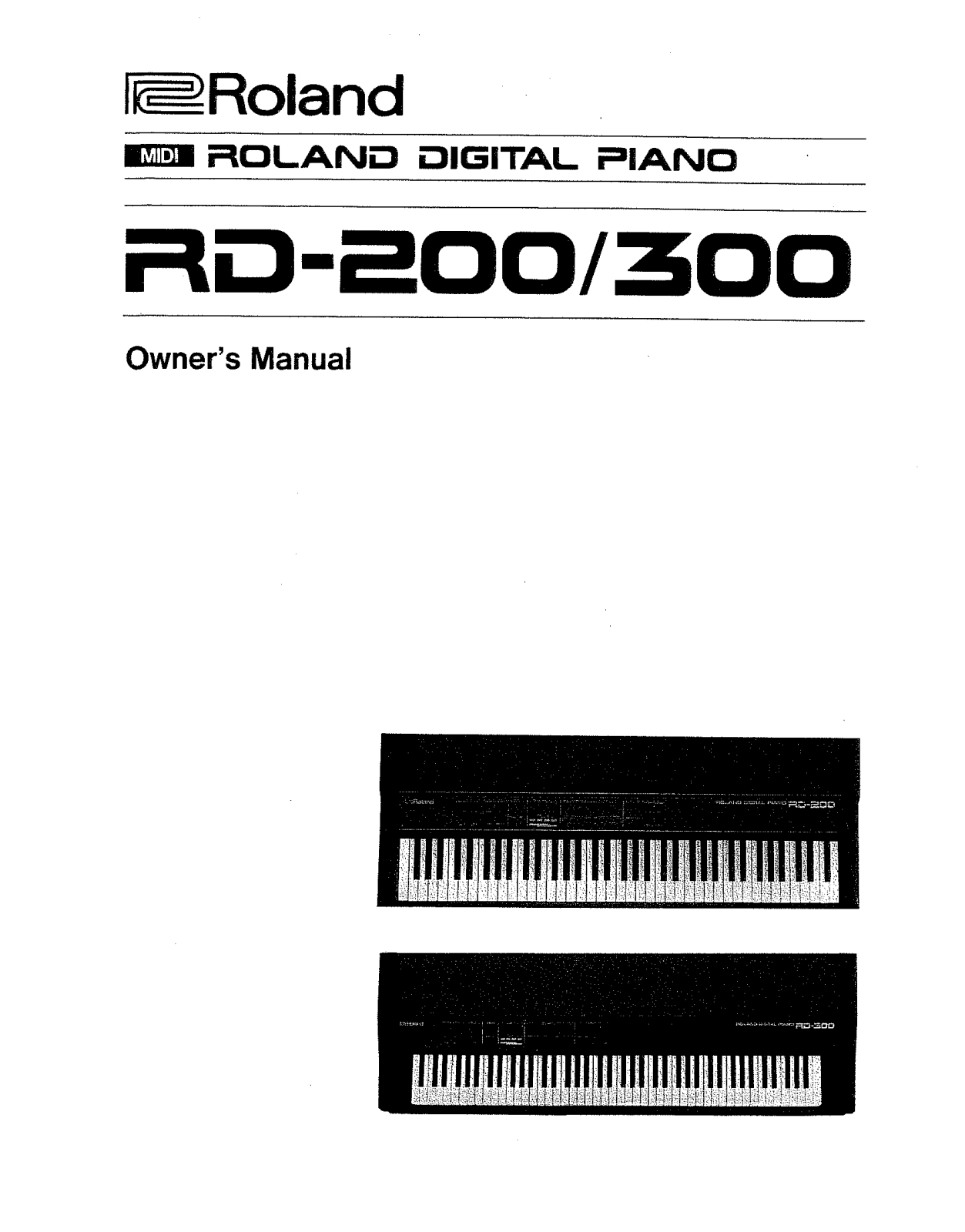 Roland RD-200 User Manual