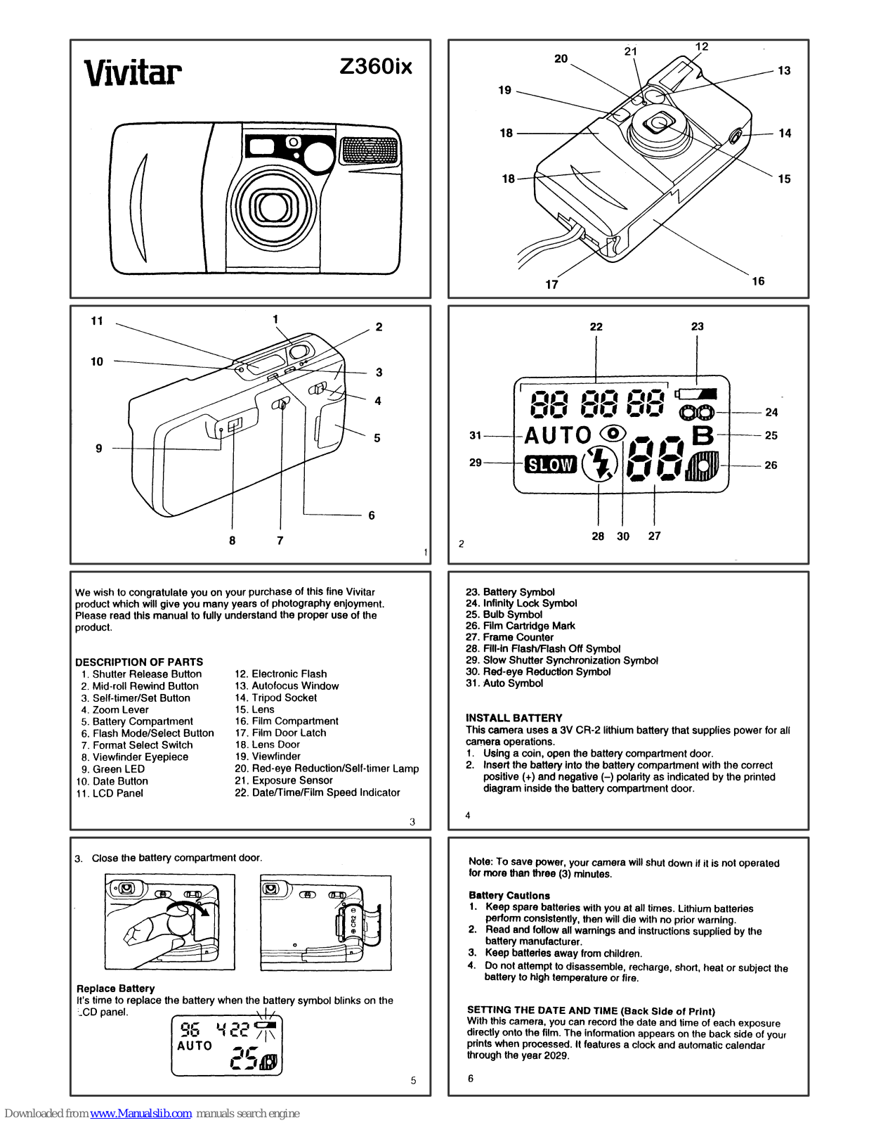 Vivitar Z360ix User Manual