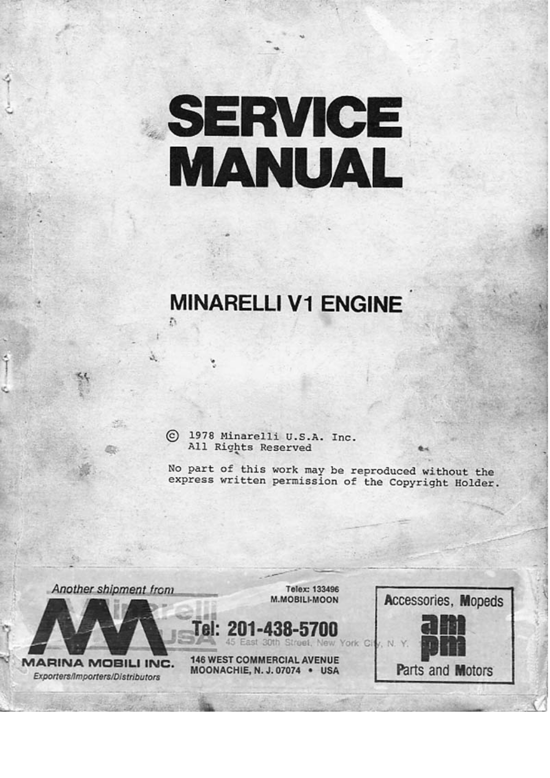 Minarelli V1 Service Manual