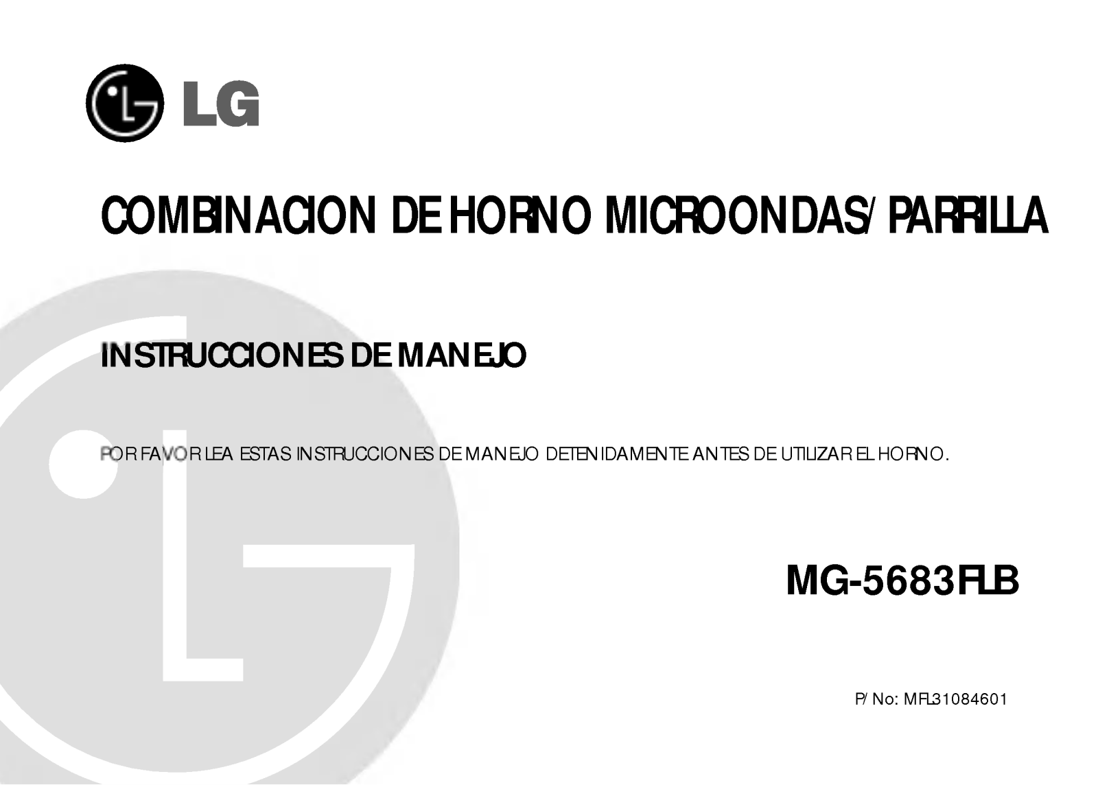 LG MG-5683FLBT User Manual