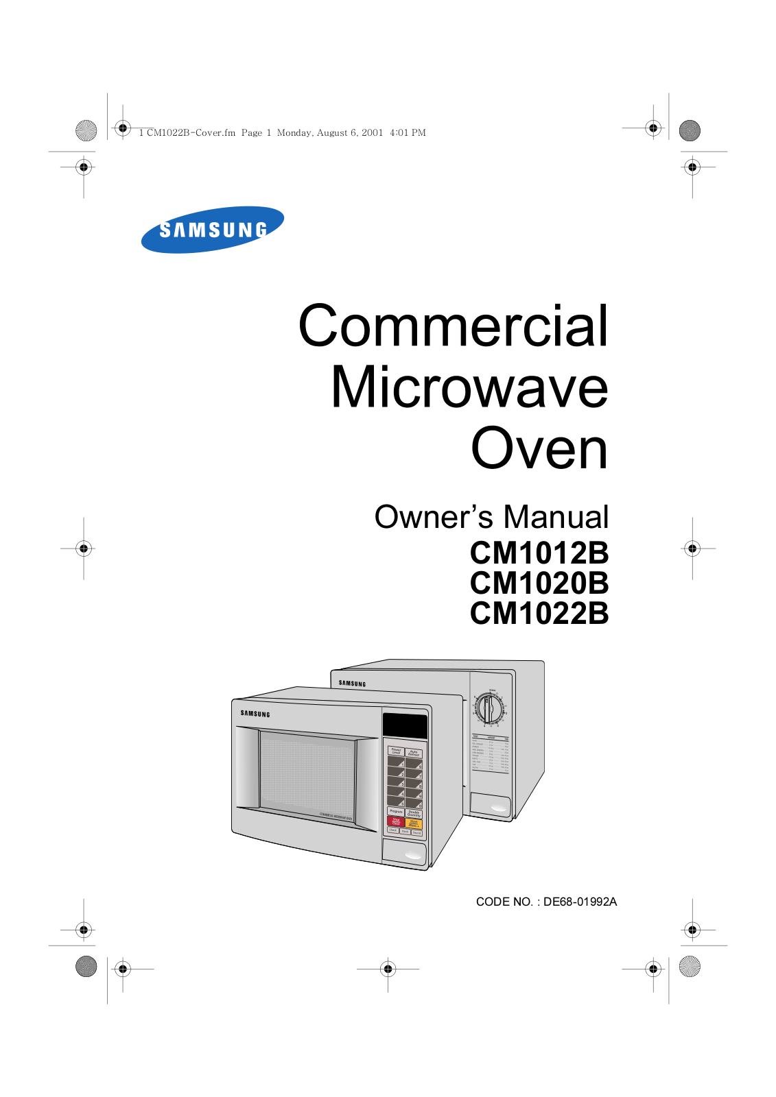 Samsung CM1012B, CM1020B, CM1022B User Manual