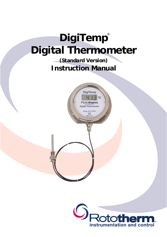 Rototherm Digital Thermometer User Manual