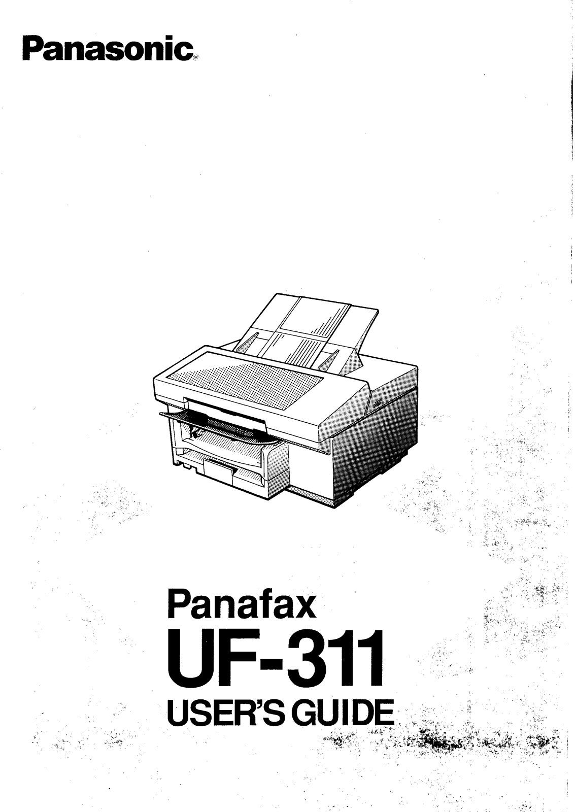 Panasonic UF-311 Operating Instructions