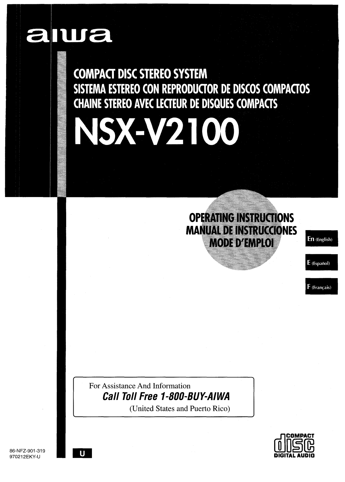 Sony CXNV2100 Operating Manual