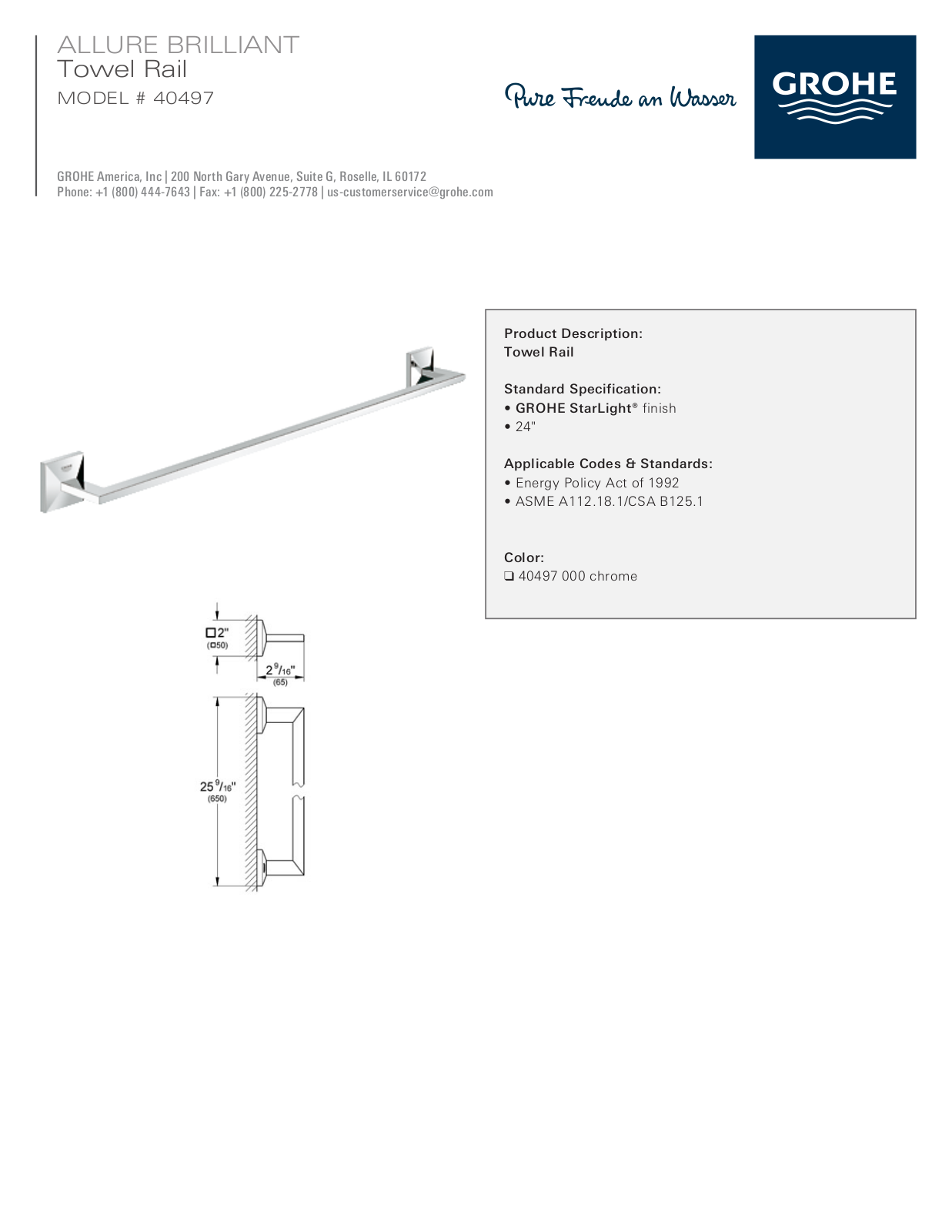 GROHE GRH4769 Specifications - ManualMachine.com