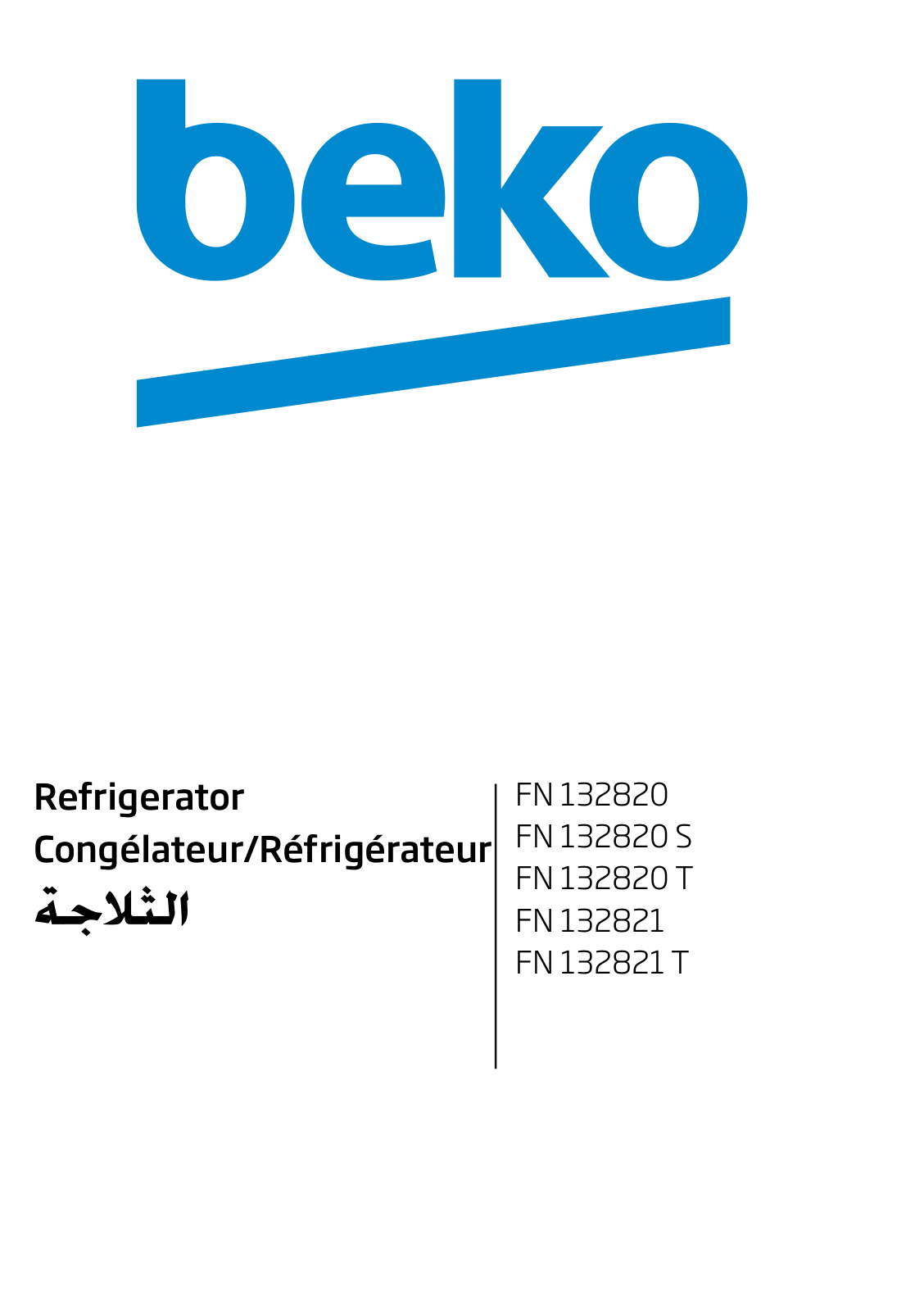 Beko FN 132820, FN 132820 S, FN 132820 T, FN 132821, FN 132821 T User manual